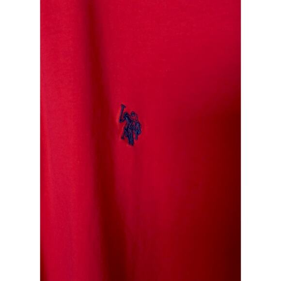 U S Polo Assn Slim Cut Polo Shirt Red Mens Size XL - Picture 4 of 4